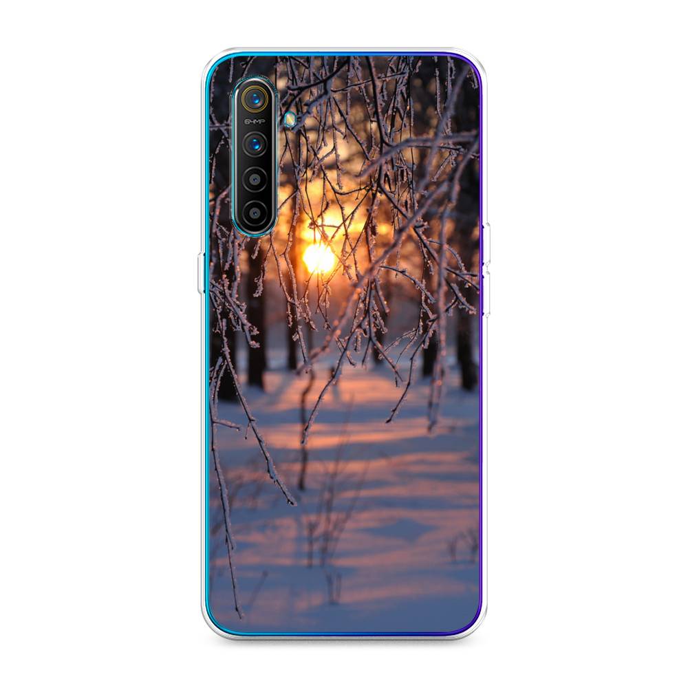 

Чехол на Realme XT "Зима 7", Оранжевый;розовый;черный, 251450-2