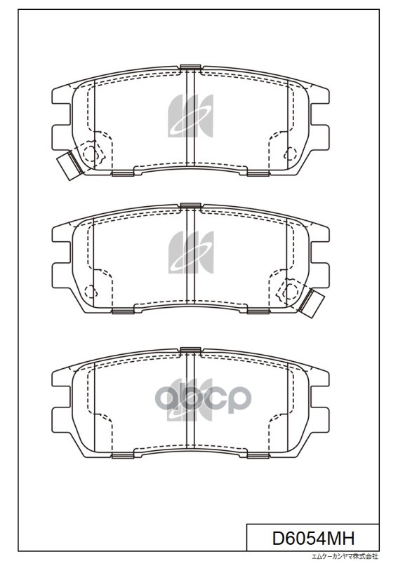 

Колодки Торм. диск. Mitsubishi Pajero I,Pajero Ii 3.0,3.5,2.5Td D6054mh KASHIYAMA D6054MH