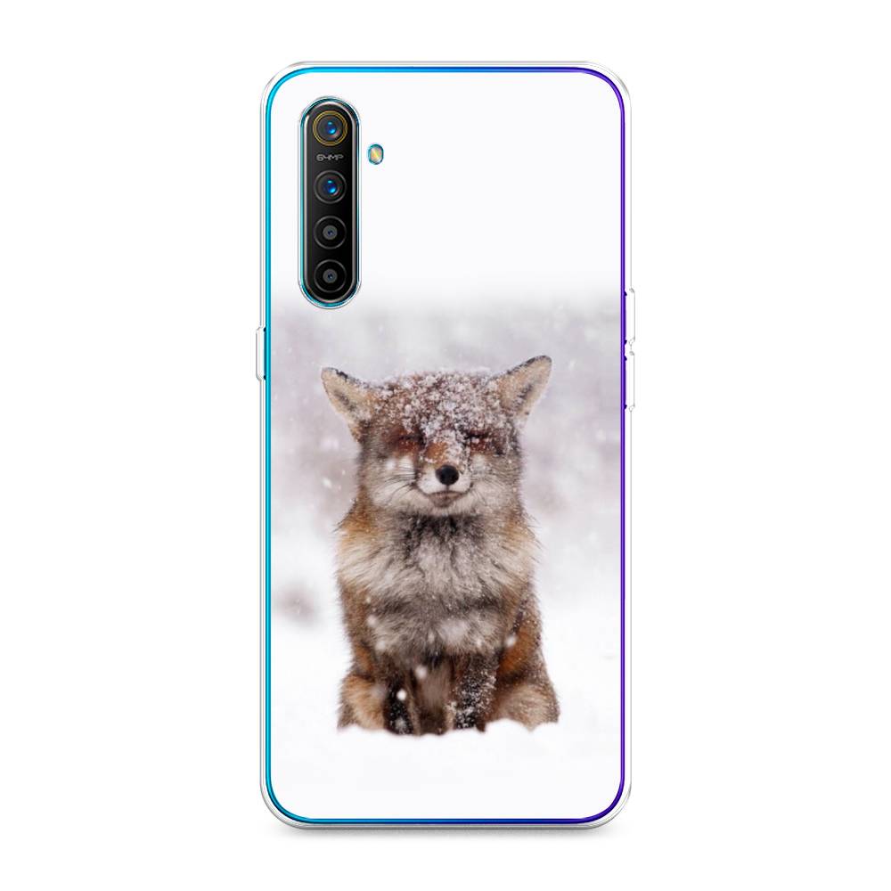 

Чехол на Realme XT "Зимняя лиса", Белый;серый;коричневый, 251450-1