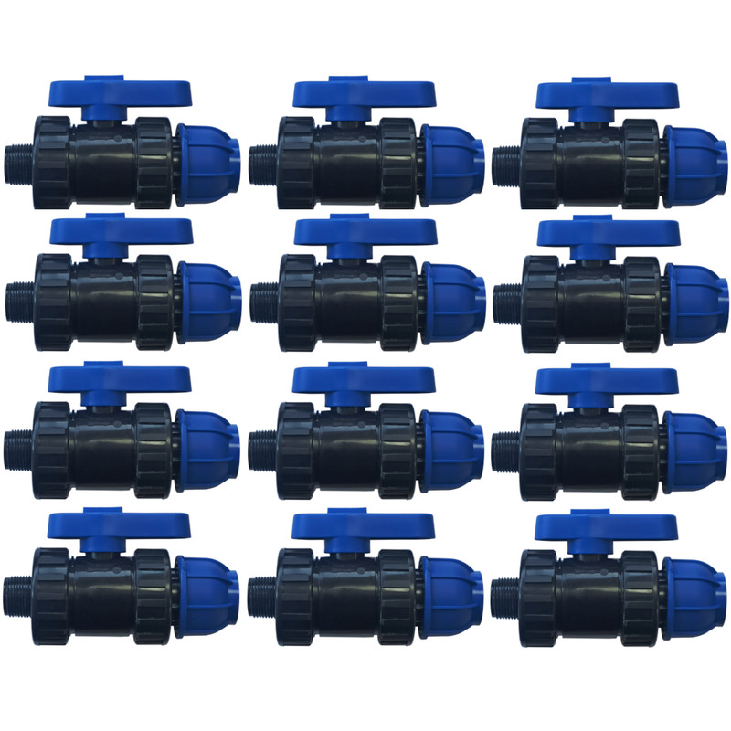 

Кран ПНД Boutte 25 1/2" НР, 12 шт, 9279011, Черный, 9279011