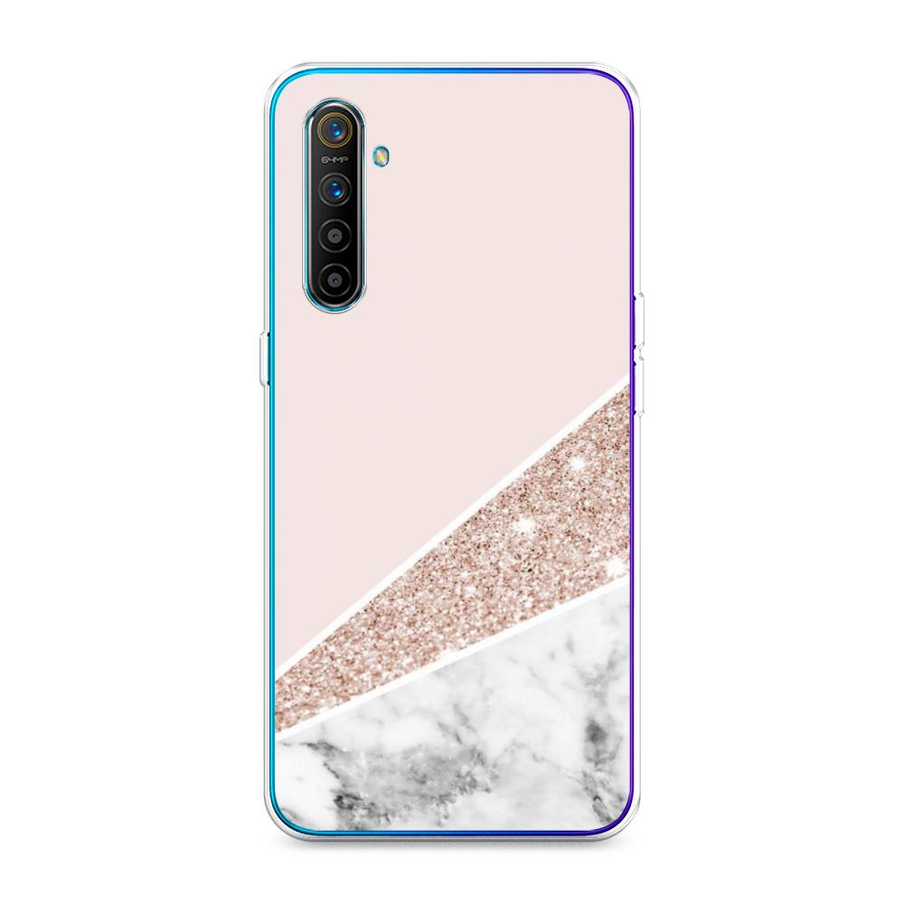 

Чехол на Realme XT "Блестящий розовый мрамор", 251450-3