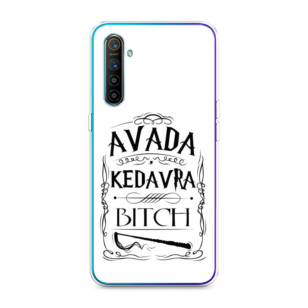 

Чехол на Realme XT "Avada kedavra bitch", Белый;серый;черный, 251450-6