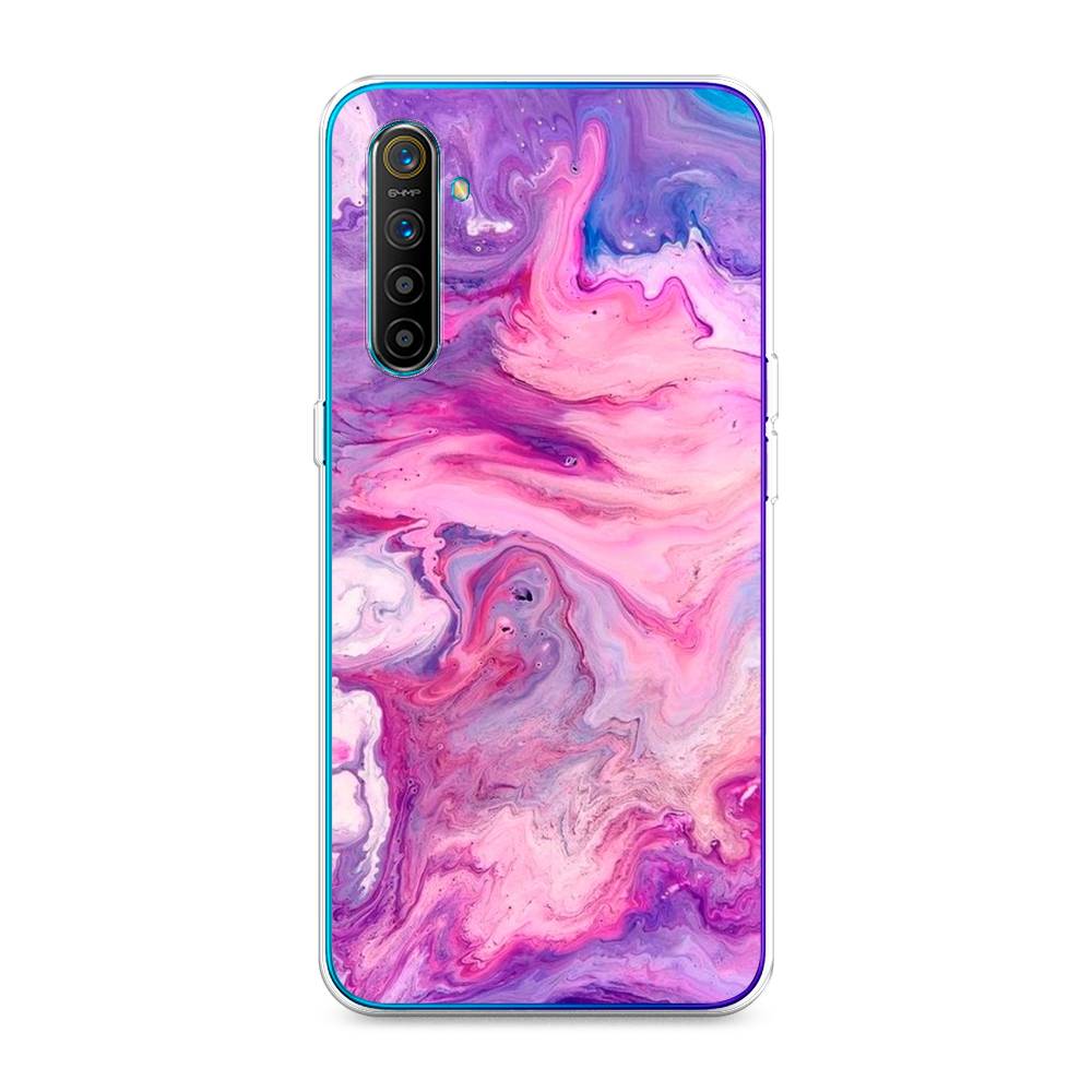 

Чехол на Realme XT "Нежно-розовая абстракция", Розовый, 251450-3
