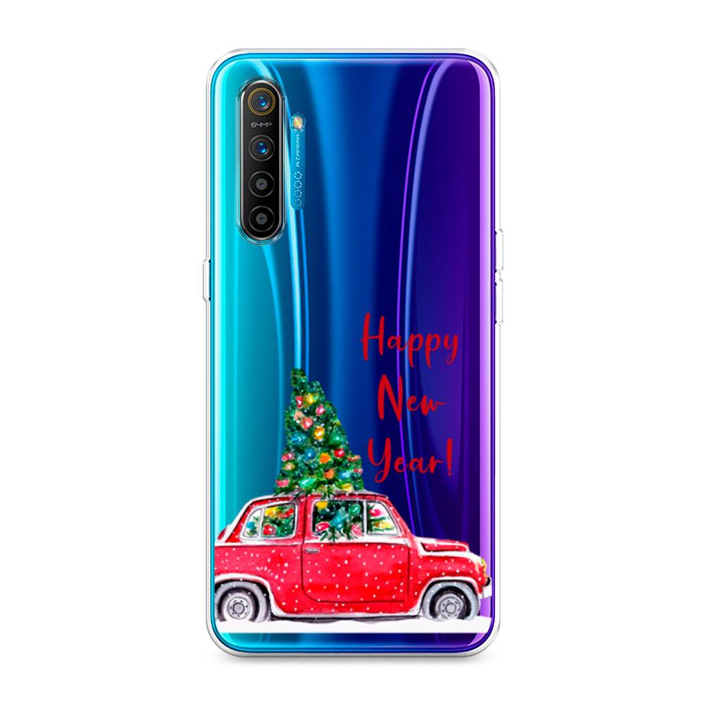

Чехол на Realme XT "Happy New Year", Красный;зеленый, 251450-5
