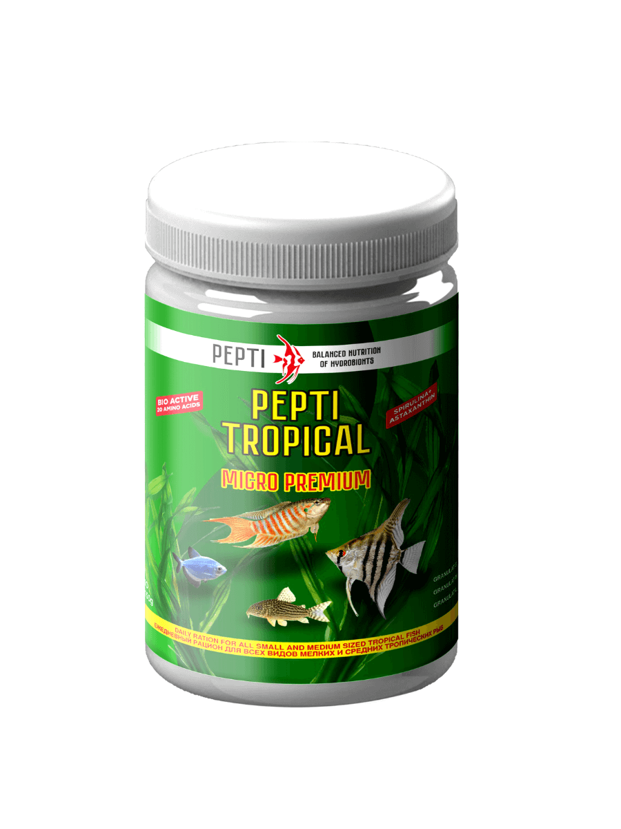 

Корм для аквариумных рыбок Pepti tropical micro premium, 150г