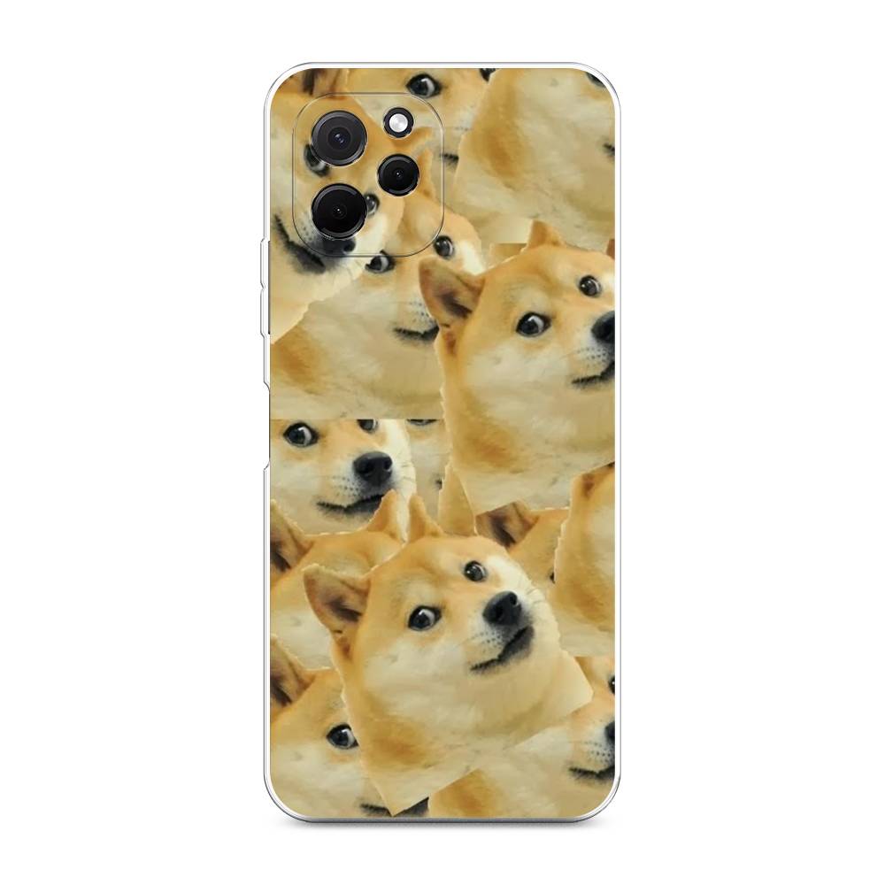

Чехол Awog на HuaweI Nova Y61 "Собака-подозревака фон", Желтый;черный, 6120050-9