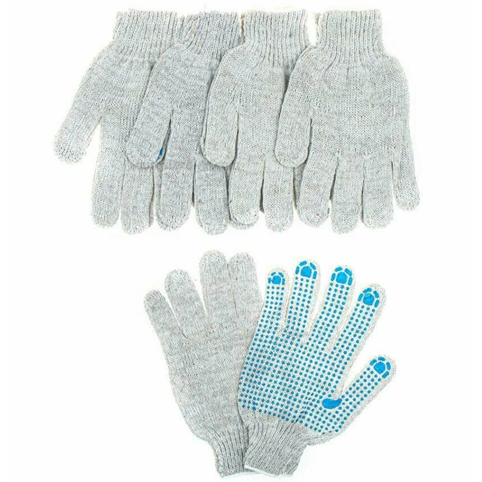 Перчатки Рабочие 7 Класс Х/Б С Точечным Покрытием Из Пвх (5пар) Arnezi R8/Р8000175 ARNEZI рабочие комбинированные перчатки tegera