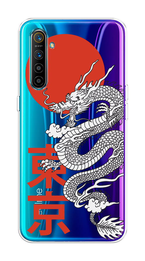 

Чехол на Realme XT "Китайский дракон", Черный;красный;белый, 251450-1
