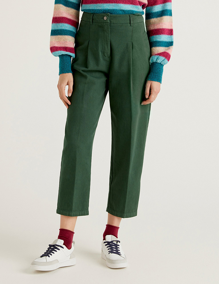 

Джинсы женские United Colors of Benetton 21A_4DUK55AB4 зеленые 46, 21A_4DUK55AB4