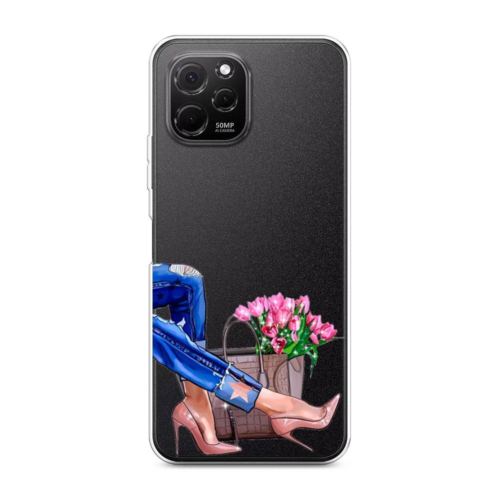 

Чехол Awog на HuaweI Nova Y61 "Каблучки", Синий, 6120050-7