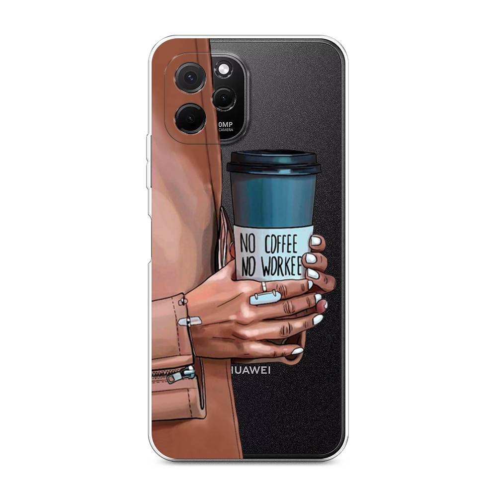 

Чехол Awog на HuaweI Nova Y61 "No coffee", Синий;бежевый;коричневый, 6120050-7