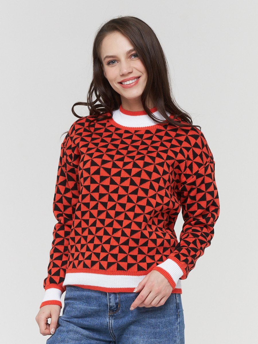 

Джемпер женский BE YOU оранжевый, BY212-40088
