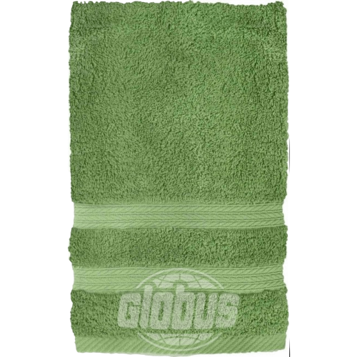 Полотенце Глобус махровое 30x70 см хлопок зеленое