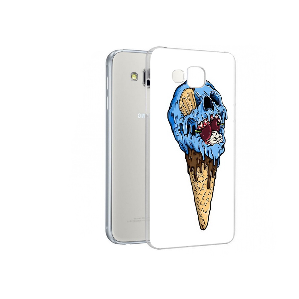 

Чехол MyPads Tocco для Samsung Galaxy A7 мороженное череп, Прозрачный, Tocco