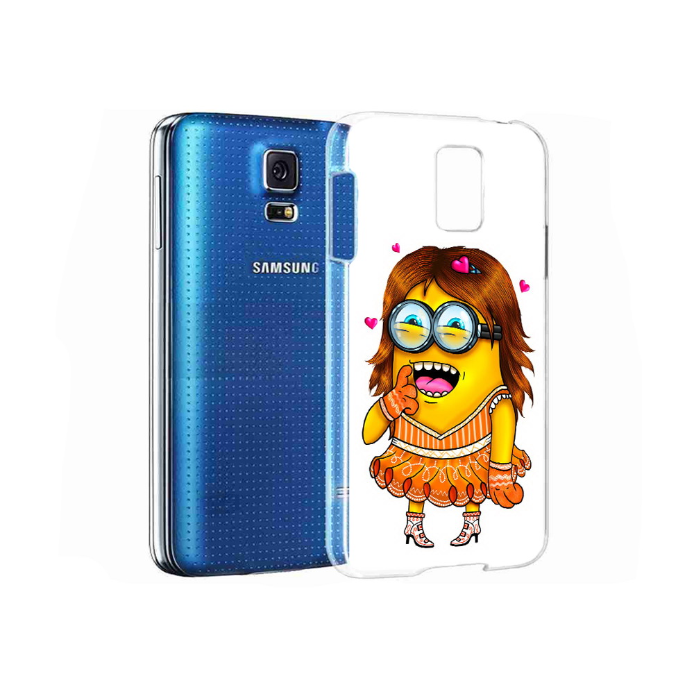 

Чехол MyPads Tocco для Samsung Galaxy S5 Миньон девочка (PT12196.512.116), Прозрачный, Tocco