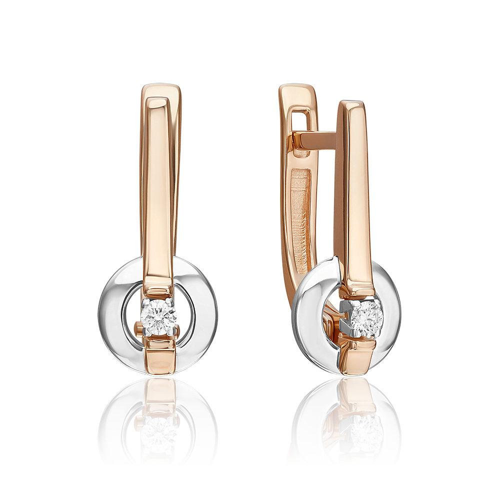 

Серьги из белого/красного золота PLATINA jewelry 02-5359-00-101-1111, бриллиант, 02-5359-00-101-1111