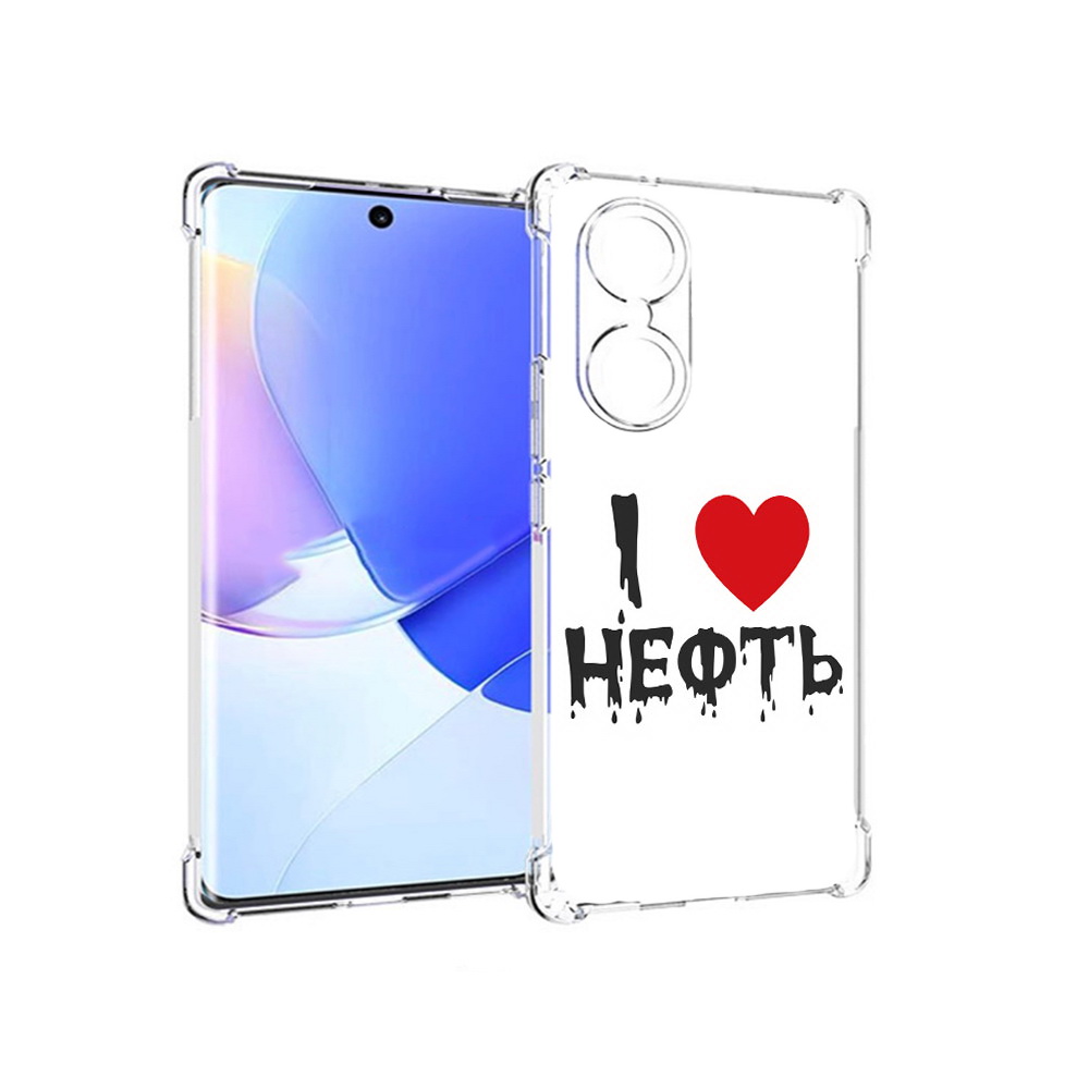 

Чехол MyPads Tocco для Honor 60 нефть, Прозрачный, Tocco