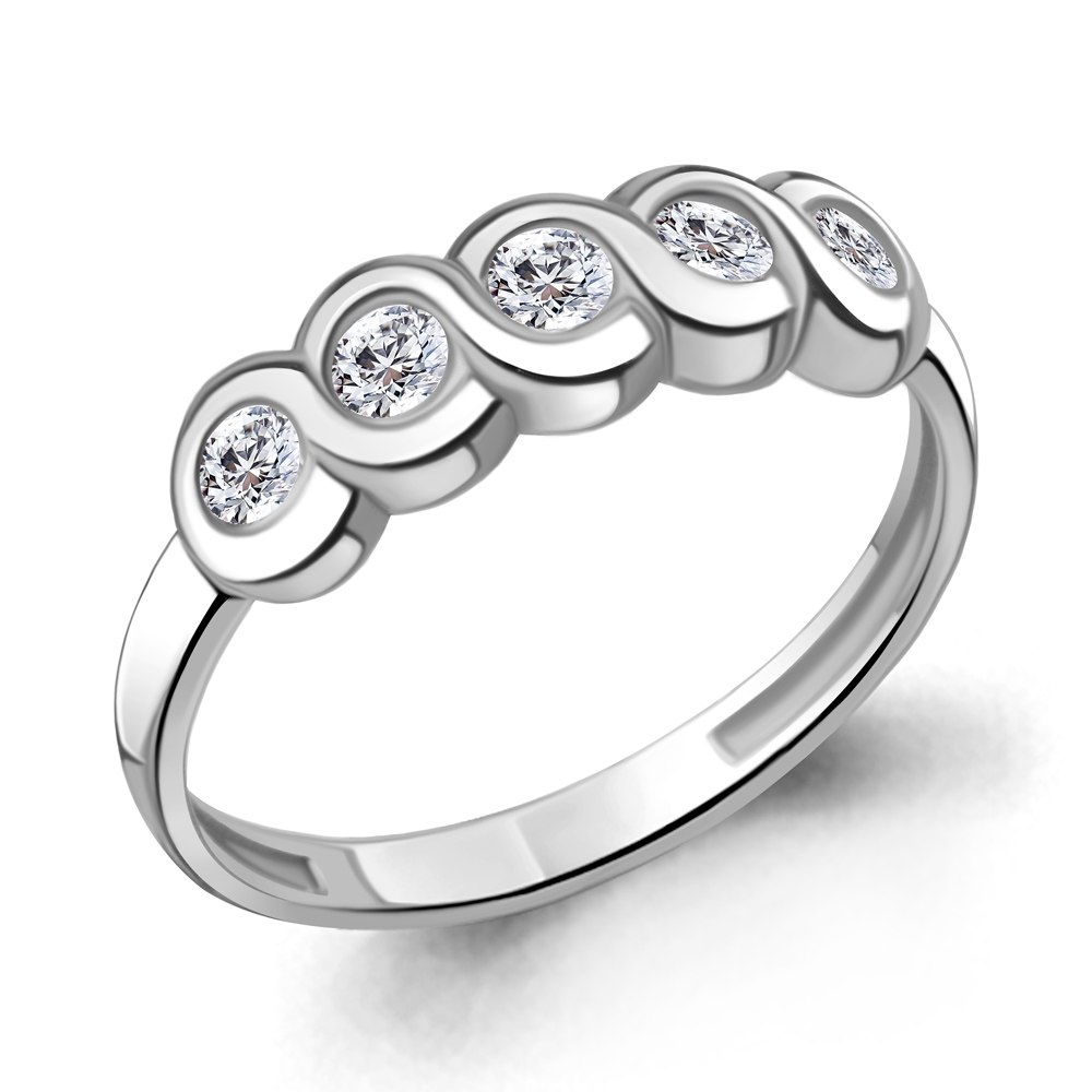 

Кольцо из серебра р. 15,5 AQUAMARINE 66088А_925_р, 66088А_925_р