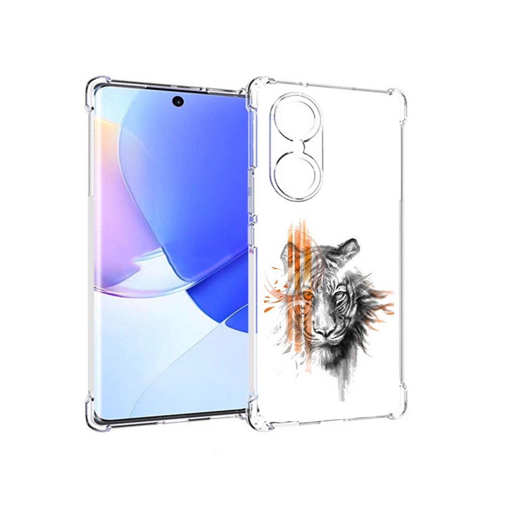 

Чехол MyPads Tocco для Honor 60 огненный тигр, Прозрачный, Tocco