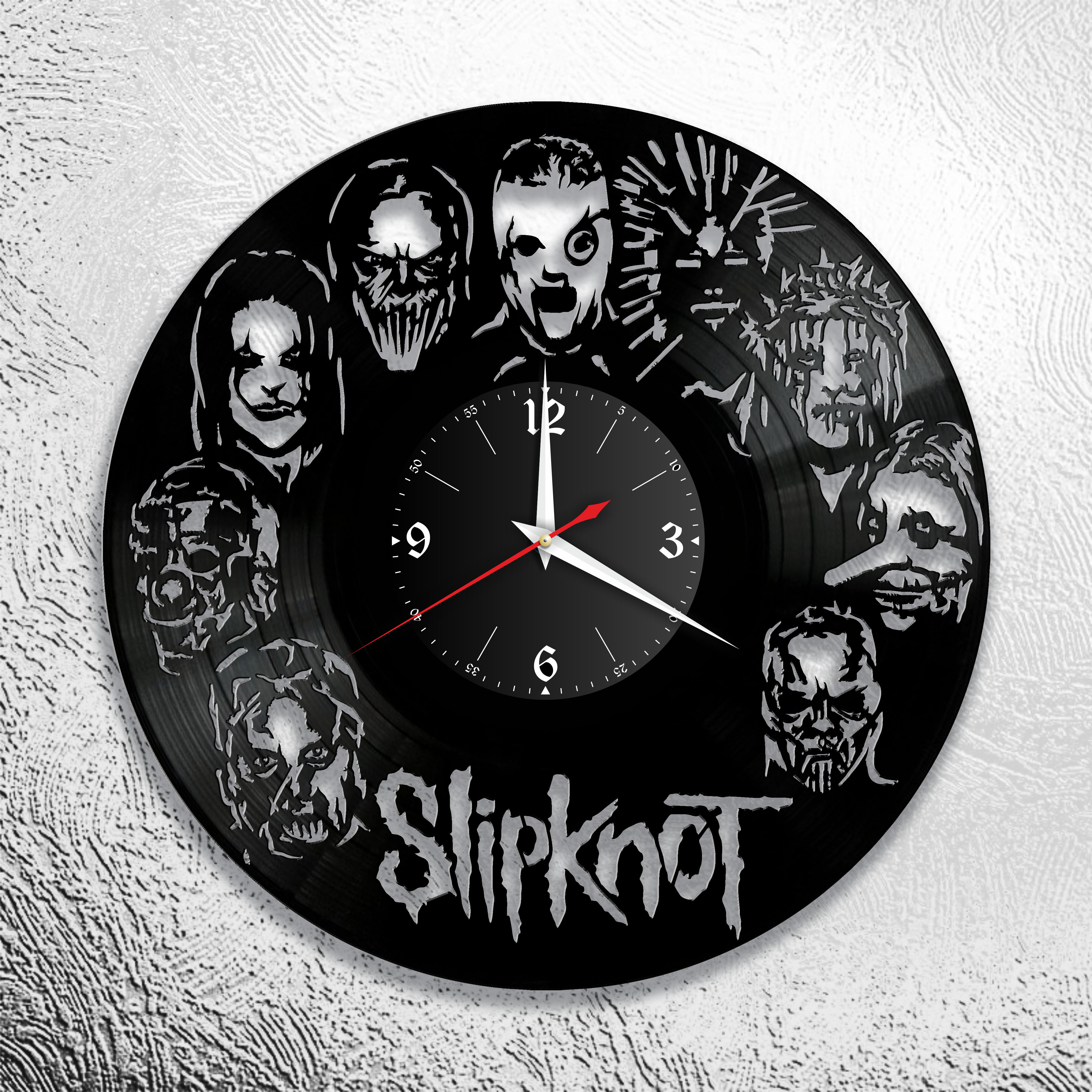 

Настенные часы из виниловой пластинки Slipknot ver.1, Slipknot 2