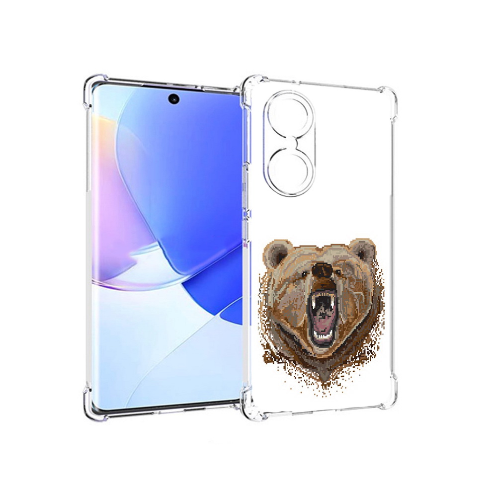 

Чехол MyPads Tocco для Honor 60 пиксельный медведь, Прозрачный, Tocco