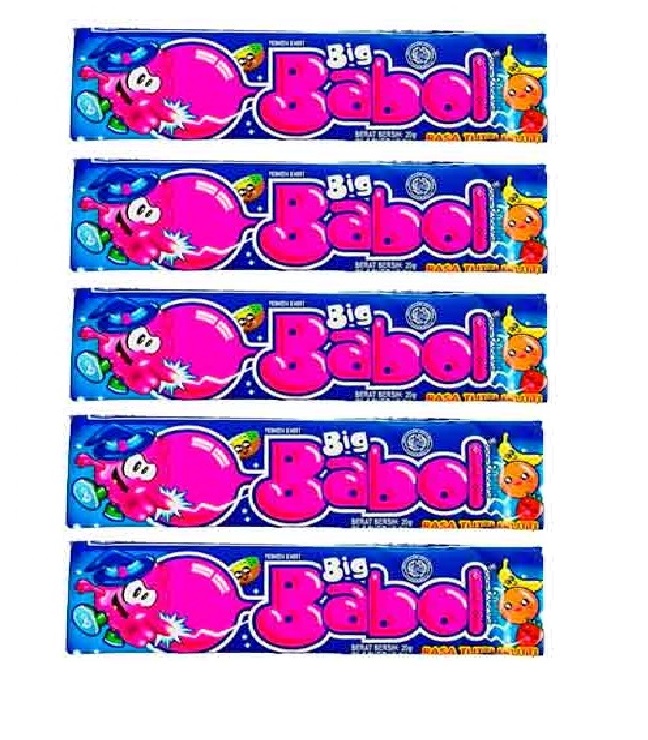 

Жевательная резинка Big Babol со вкусом тутти-фрутти, 20 г х 5 шт