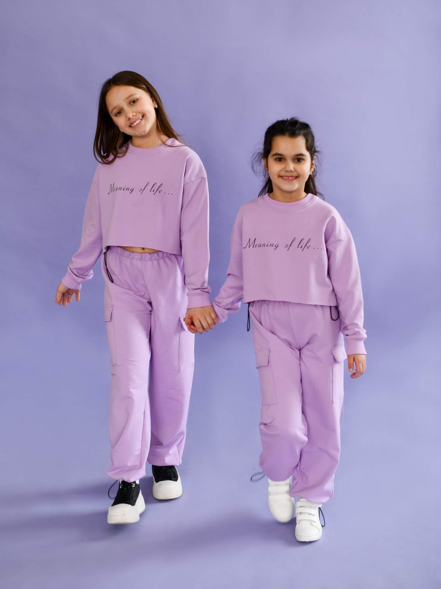 

Костюм повседневный детский LikeRostik Krop, сиреневый, 146, Фиолетовый, Krop