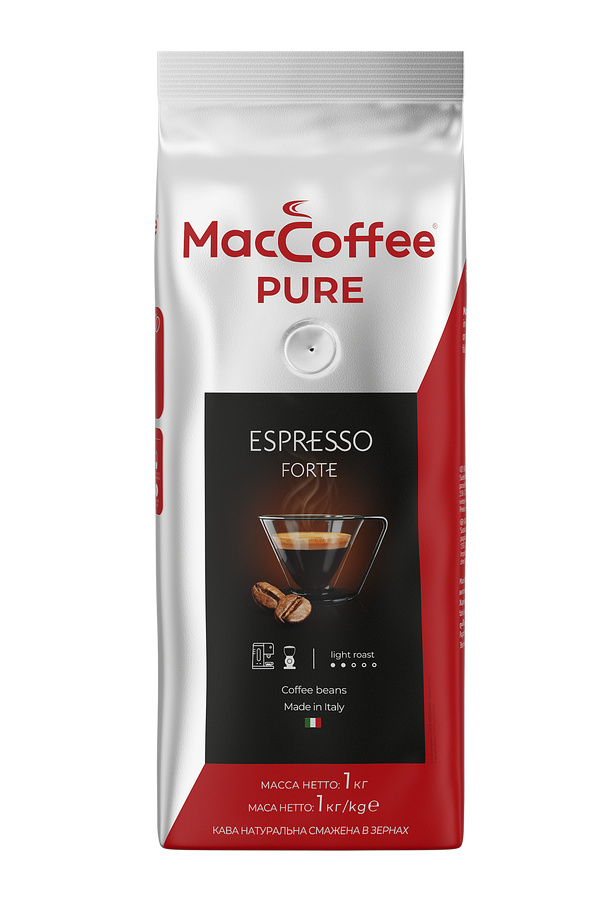 Кофе MacCoffee Pure Espresso Forte в зернах 1 кг