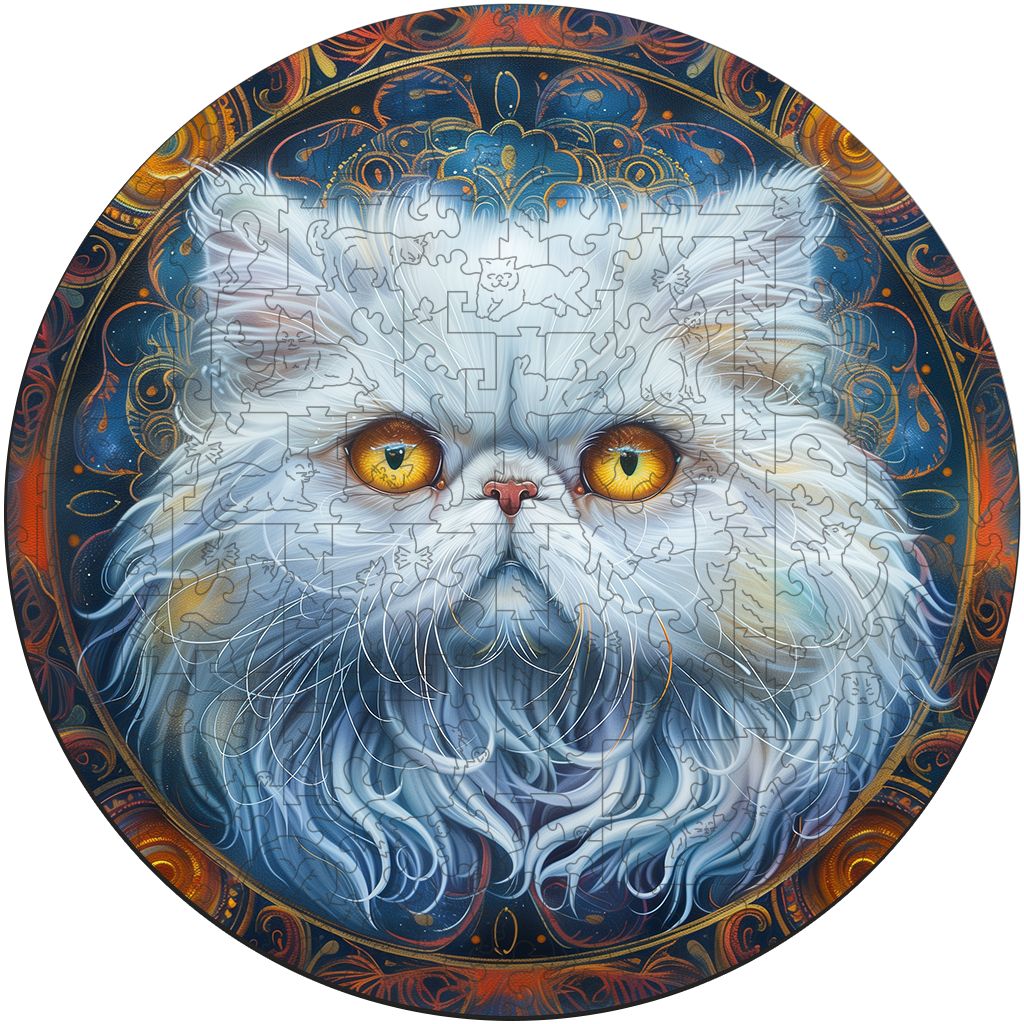 

Деревянный пазл BoberBox Мандала Персидская кошка размер 30x30 см, PZ25