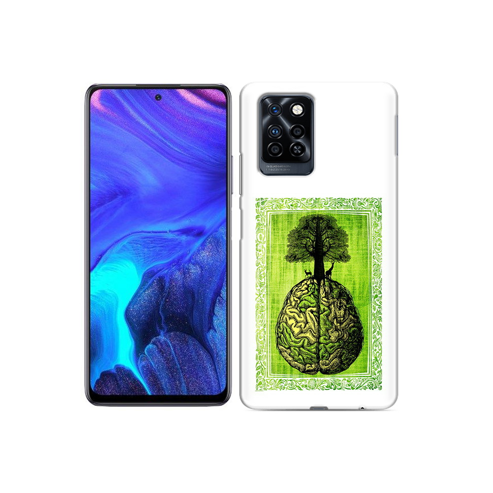 

Чехол MyPads Tocco для Infinix Note 10 Pro абстракция здоровый мозг, Прозрачный, Tocco