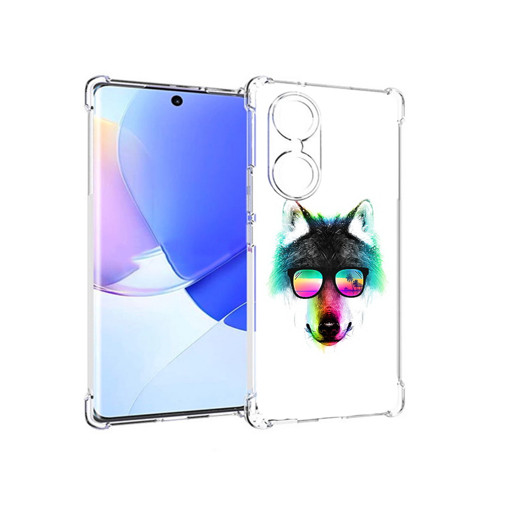 

Чехол MyPads Tocco для Honor 60 радужный волк, Прозрачный, Tocco