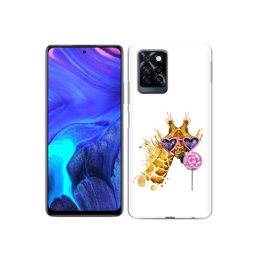 

Чехол MyPads Tocco для Infinix Note 10 Pro акварельный жираф, Прозрачный, Tocco