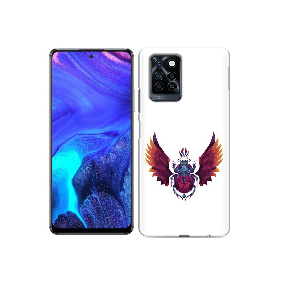 

Чехол MyPads Tocco для Infinix Note 10 Pro алмазный скоробей, Прозрачный, Tocco