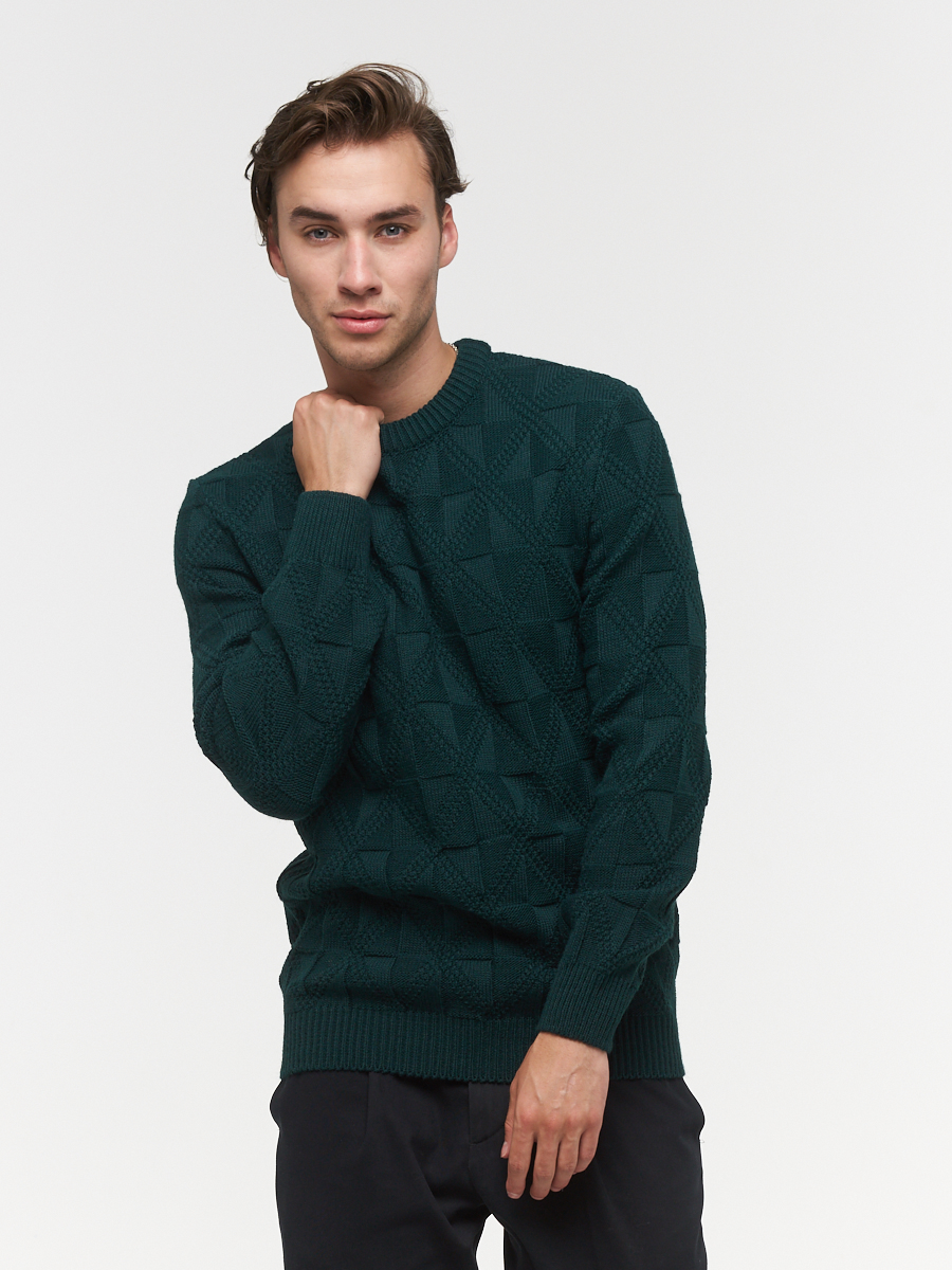 

Джемпер мужской BY212-15023 BE YOU зеленый 44 RU, BY212-15023