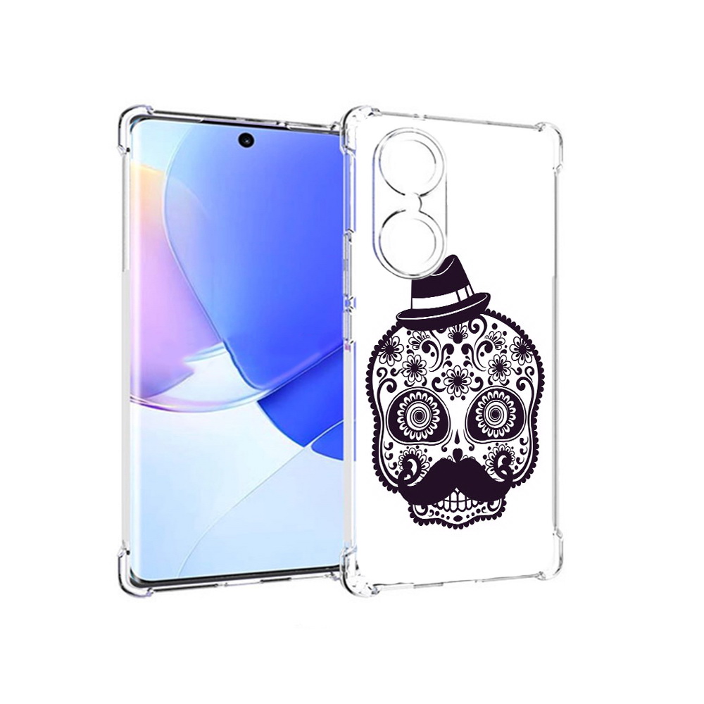 

Чехол MyPads Tocco для Honor 60 разрисованный скелет, Прозрачный, Tocco