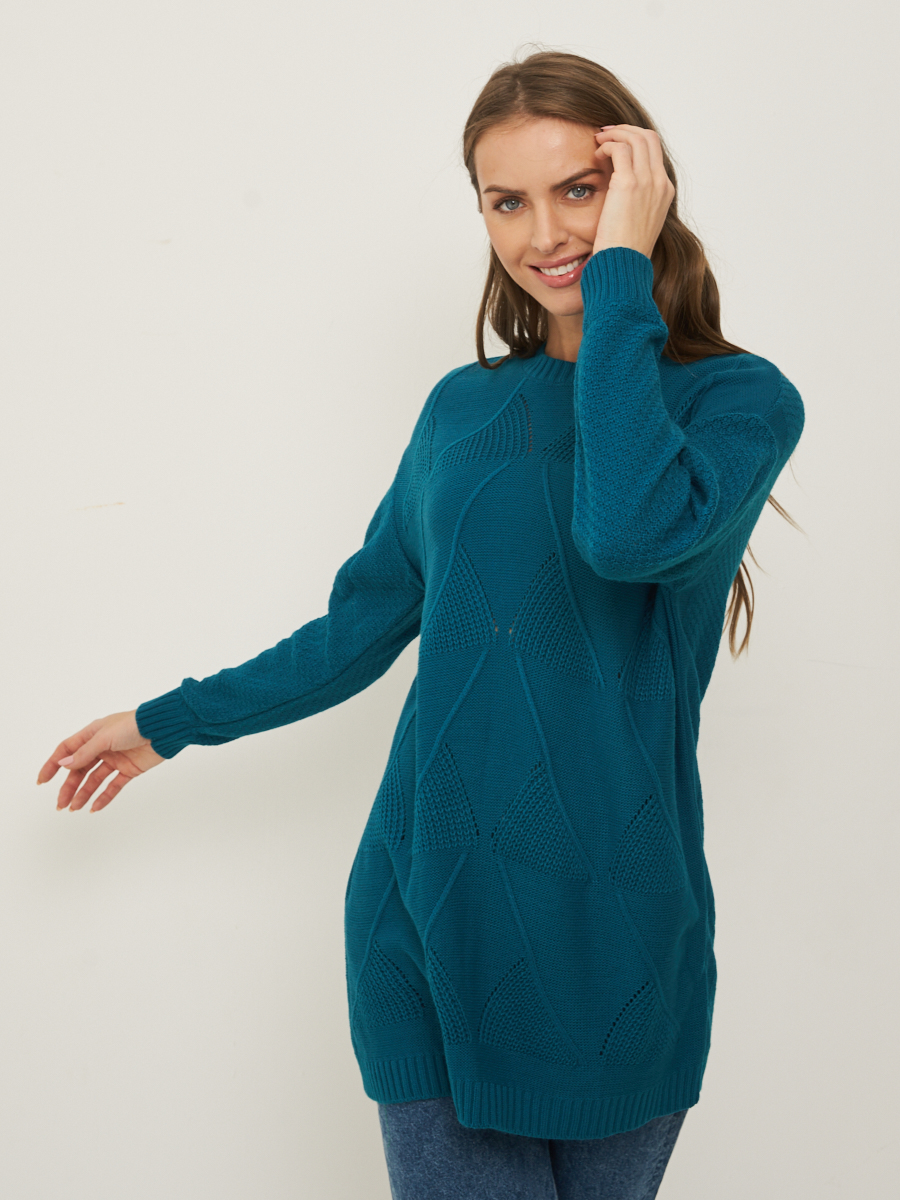 

Джемпер женский VAY 5212-41127 бирюзовый 50 RU, 5212-41127