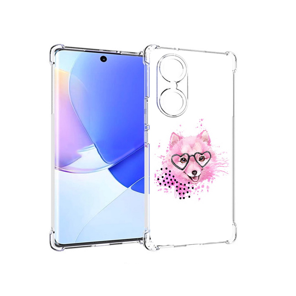 

Чехол MyPads Tocco для Honor 60 розовый волченок, Прозрачный, Tocco