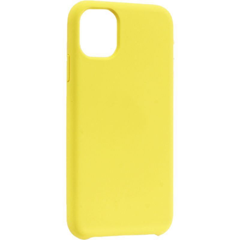 фото Силиконовый чехол silicone case для iphone 12 mini 5.4", солнечно-желтый grand price