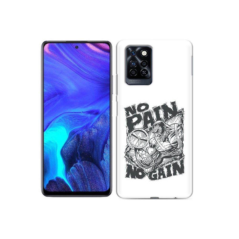 

Чехол MyPads Tocco для Infinix Note 10 Pro бодибилдинг тяжелая работа, Прозрачный, Tocco