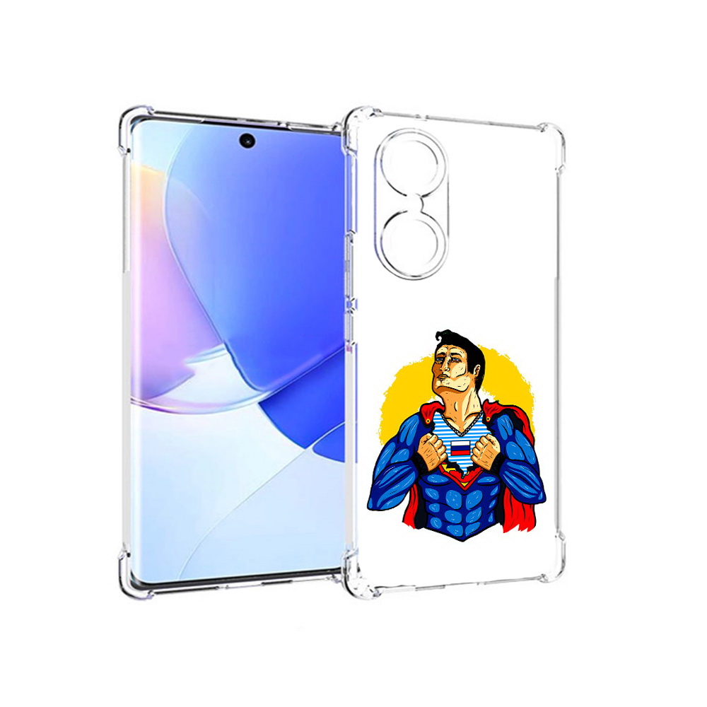 

Чехол MyPads Tocco для Honor 60 русский супермен, Прозрачный, Tocco