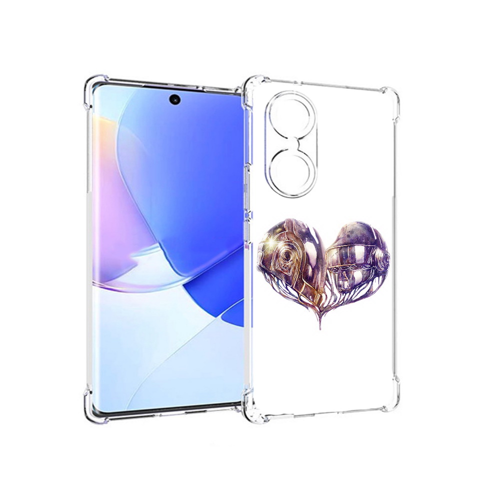 

Чехол MyPads Tocco для Honor 60 сердце абстракция, Прозрачный, Tocco