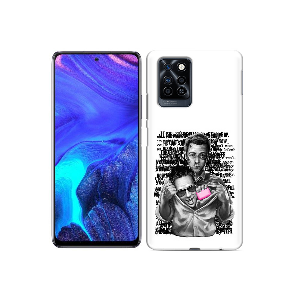 

Чехол MyPads Tocco для Infinix Note 10 Pro бойцовский клуб, Прозрачный, Tocco