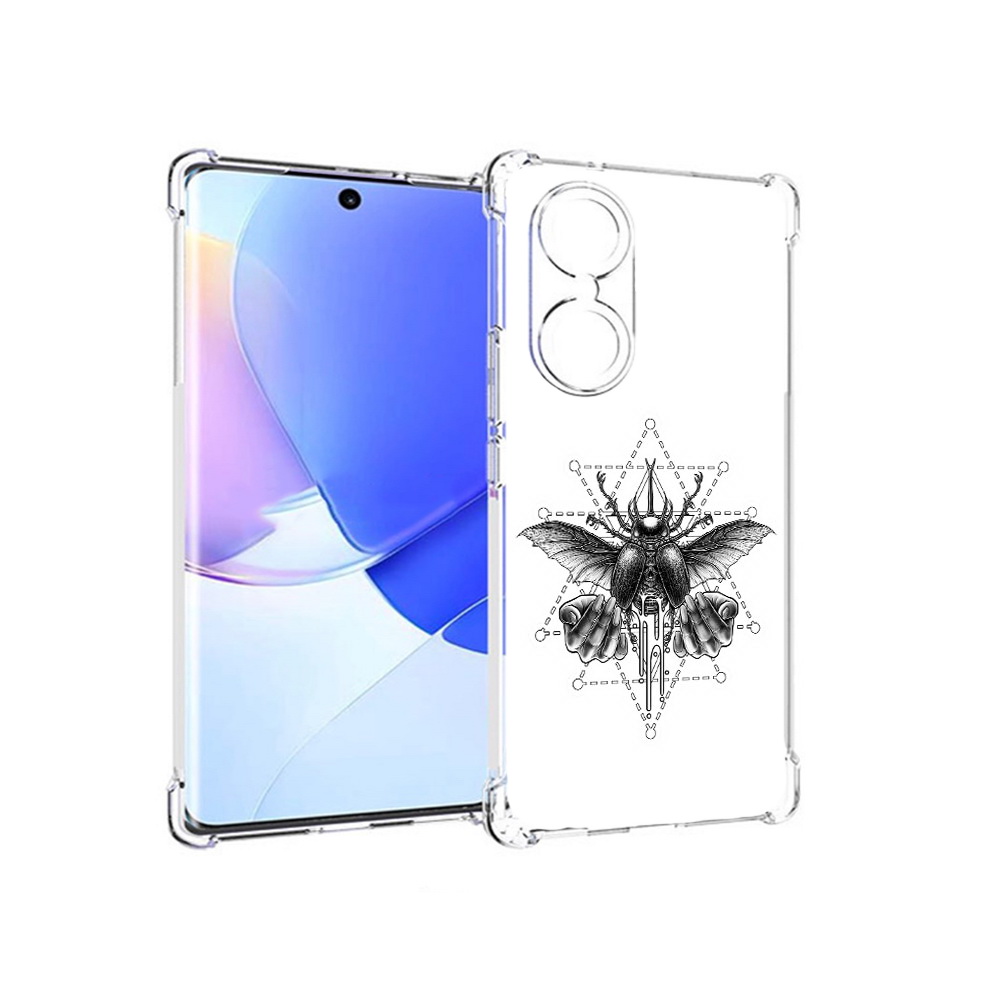 

Чехол MyPads Tocco для Honor 60 скарабей, Прозрачный, Tocco