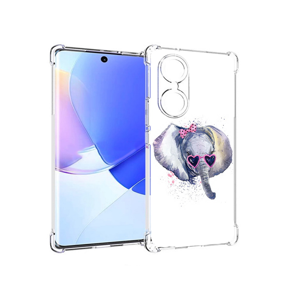 

Чехол MyPads Tocco для Honor 60 слоник в очках, Прозрачный, Tocco