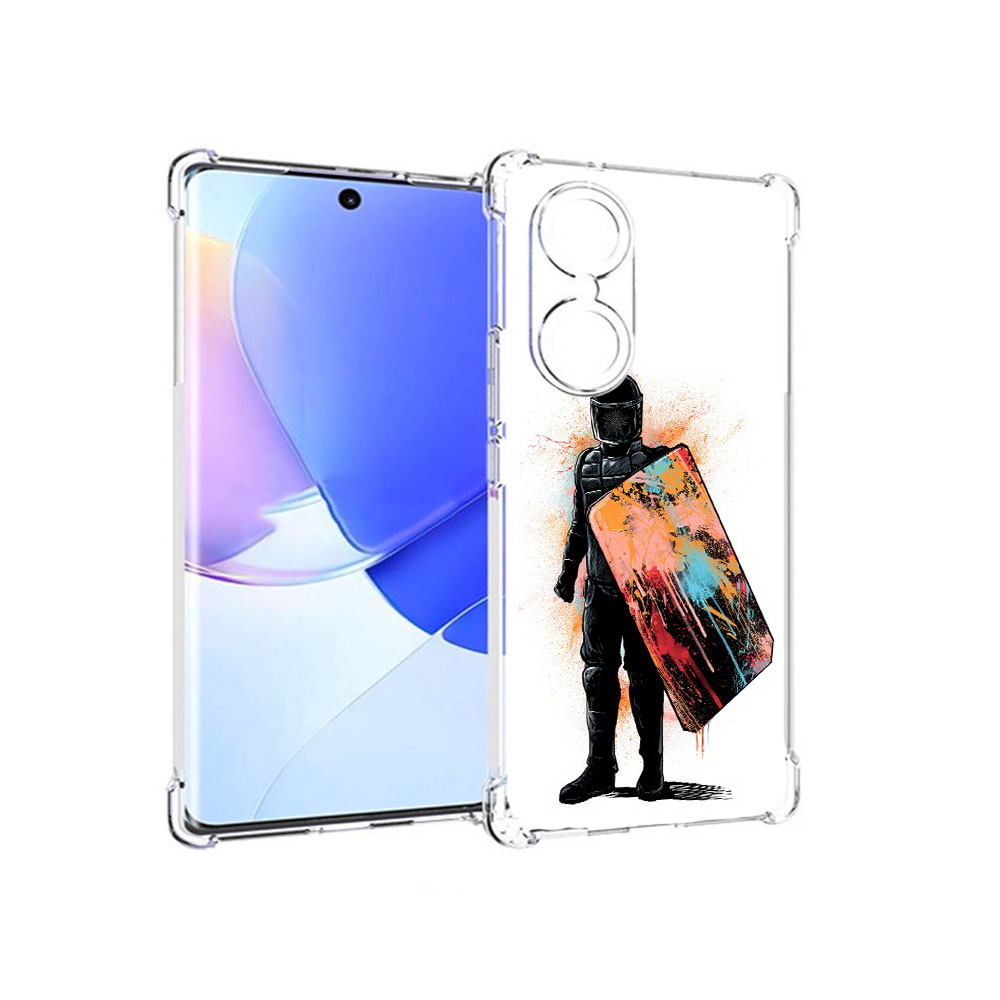 

Чехол MyPads Tocco для Honor 60 солдат с красочным щитом, Прозрачный, Tocco
