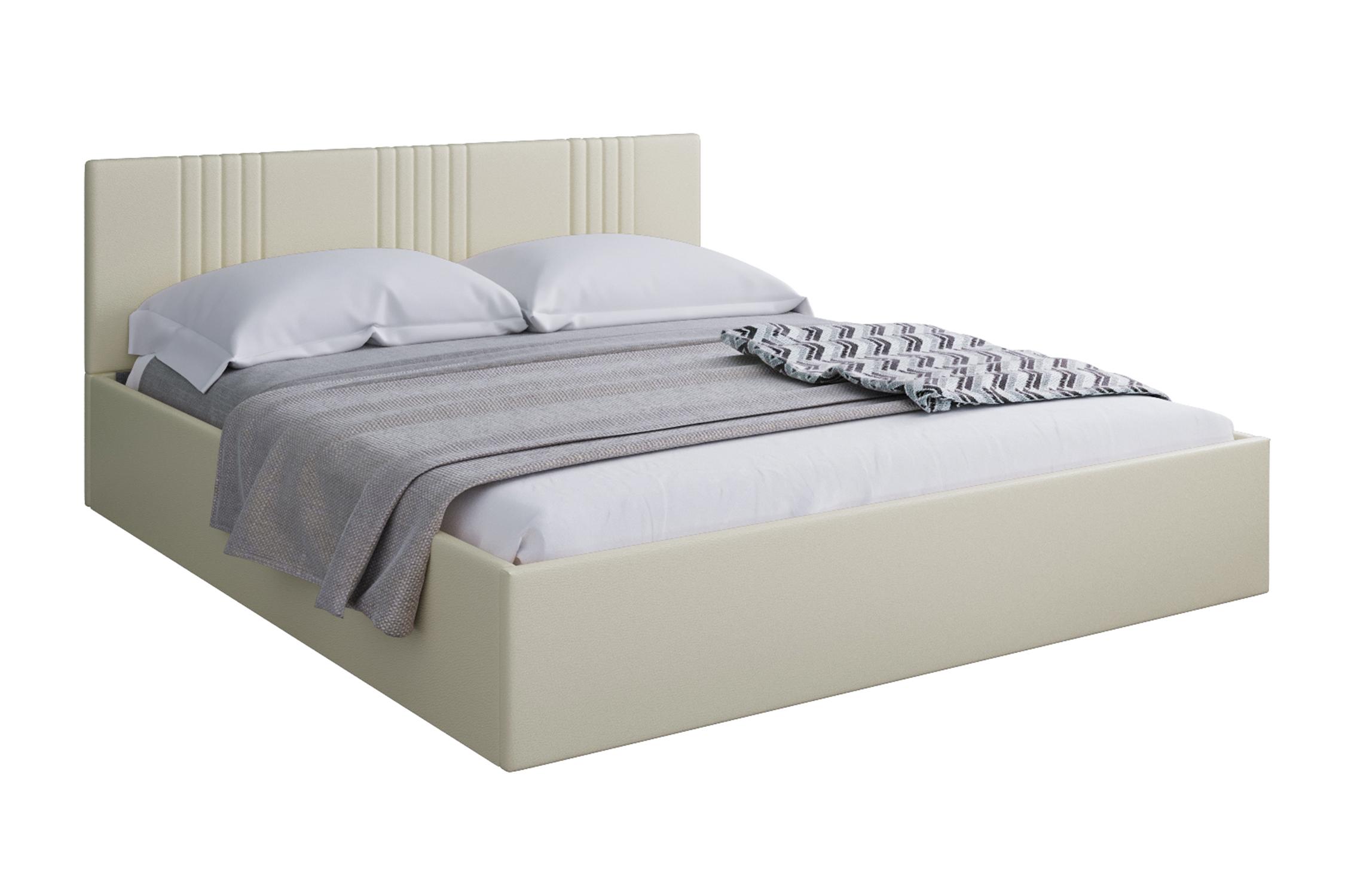 Кровать НОНТОН Амелия 140х200 см светло-бежевая 26990₽