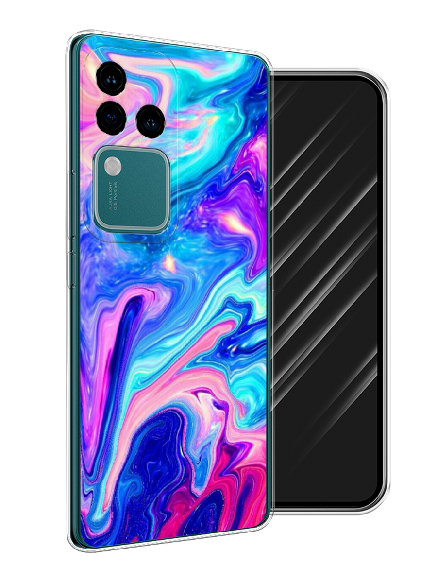 

Чехол Awog на Vivo V30 Pro/S18 Pro "Потеки краски", Розовый, 269950-1