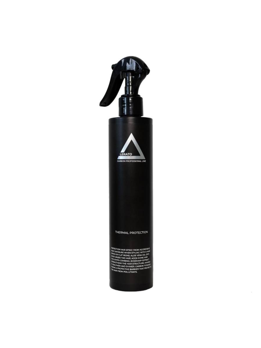 Угольный спрей-термозащита для волос, Lerato Carbon Protective Spray, 300 мл дезодорант спрей для тела deodorante multi attivo 24 ore spray al latte di aloe 100мл
