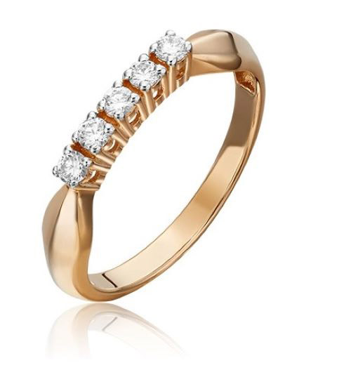 

Кольцо из золота р. 18 PLATINA jewelry 01-0281-00-101-1110-30, бриллиант, 01-0281-00-101-1110-30