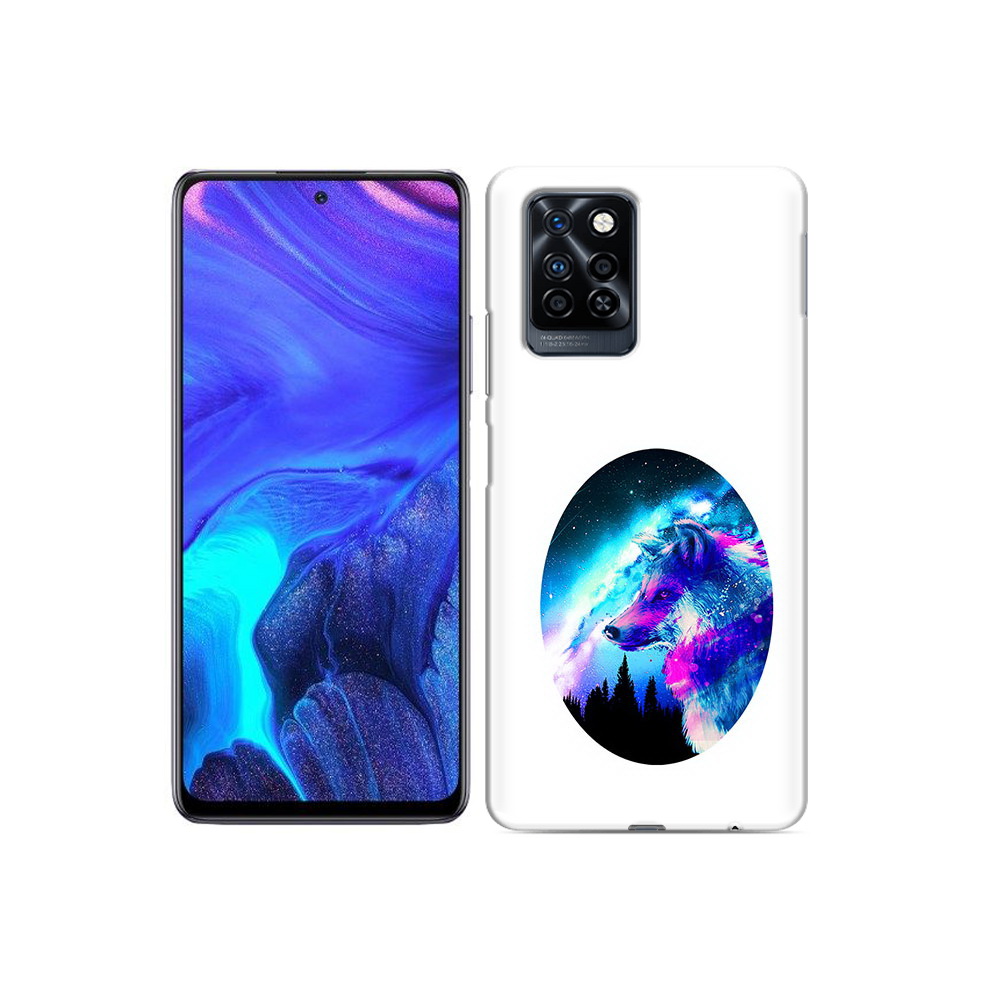 

Чехол MyPads Tocco для Infinix Note 10 Pro голубой волк, Прозрачный, Tocco